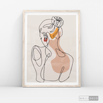 Cargar imagen en el visor de la galería, Cuadro Mujer Line Art