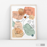 Cargar imagen en el visor de la galería, Cuadro Face Line Mujeres