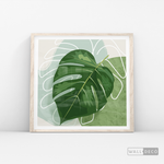 Cargar imagen en el visor de la galería, Cuadro Botánico Monstera Tropical