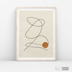 Cargar imagen en el visor de la galería, Cuadro Minimalista Knot Café