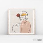 Cargar imagen en el visor de la galería, Cuadro Mujer Line Art Dos