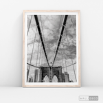 Cargar imagen en el visor de la galería, Cuadro New York Brooklyn Bridge Vertical