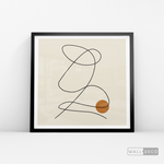 Cargar imagen en el visor de la galería, Cuadro Minimalista Knot Café