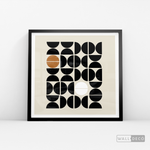 Cargar imagen en el visor de la galería, Cuadro Minimalista Geométrico Café