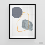 Cargar imagen en el visor de la galería, Cuadro Abstracto Nórdico Azul Dos