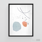 Cargar imagen en el visor de la galería, Cuadro Abstracto Nórdico Pastel Uno