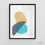 Cargar imagen en el visor de la galería, Cuadro Abstracto Nórdico Azul Uno