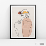 Cargar imagen en el visor de la galería, Cuadro Mujer Line Art Dos