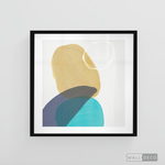 Cargar imagen en el visor de la galería, Cuadro Abstracto Nórdico Azul Uno