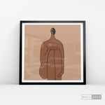 Cargar imagen en el visor de la galería, Cuadro Minimalista Figura Humana Tres