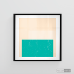 Cargar imagen en el visor de la galería, Cuadro Abstracto Minimal Sunset Menta