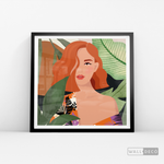 Cargar imagen en el visor de la galería, Cuadro Mujer Olivia