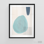 Cargar imagen en el visor de la galería, Cuadro Abstracto Reposo en Azul