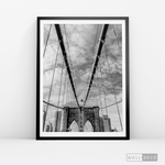 Cargar imagen en el visor de la galería, Cuadro New York Brooklyn Bridge Vertical