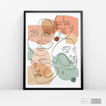 Cargar imagen en el visor de la galería, Cuadro Face Line Mujeres