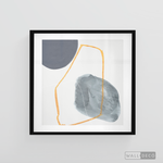 Cargar imagen en el visor de la galería, Cuadro Abstracto Nórdico Azul Dos