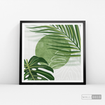 Cargar imagen en el visor de la galería, Cuadro Botánico Monstera Palma