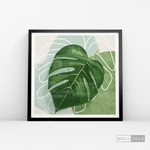 Cargar imagen en el visor de la galería, Cuadro Botánico Monstera Tropical