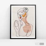 Cargar imagen en el visor de la galería, Cuadro Mujer Line Art