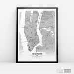 Cargar imagen en el visor de la galería, Cuadro New York Map Blanco