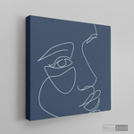 Cargar imagen en el visor de la galería, Cuadro Face Lines Azul Dos