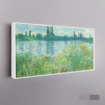 Cargar imagen en el visor de la galería, Cuadro Arte Los Bancos del Sena, Claude Monet