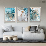 Cargar imagen en el visor de la galería, Tríptico Abstracto Mármol (Set x 3)