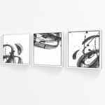 Cargar imagen en el visor de la galería, Tríptico Minimalista Pinceladas (Set x 3)