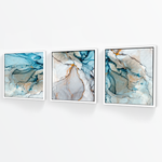 Cargar imagen en el visor de la galería, Tríptico Abstracto Mármol (Set x 3)