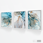Cargar imagen en el visor de la galería, Tríptico Abstracto Mármol (Set x 3)