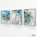 Cargar imagen en el visor de la galería, Tríptico Abstracto Mármol (Set x 3)