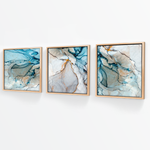 Cargar imagen en el visor de la galería, Tríptico Abstracto Mármol (Set x 3)
