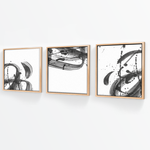 Cargar imagen en el visor de la galería, Tríptico Minimalista Pinceladas (Set x 3)