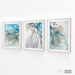 Cargar imagen en el visor de la galería, Tríptico Abstracto Mármol (Set x 3)