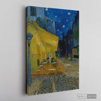 Cuadro Arte Clásico Terraza de Café de Noche – Van Gogh sin marco, lienzo sobre bastidor