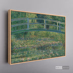 Cuadro Arte Clásico El Puente Japonés – Monet con marco flotante madera natural