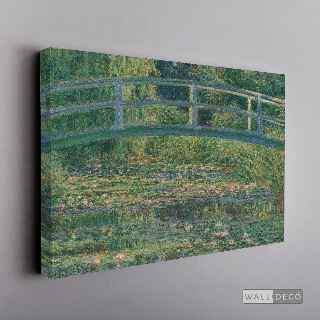 Cuadro Arte Clásico El Puente Japonés – Monet sin marco, lienzo sobre bastidor