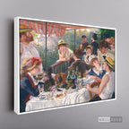 Cuadro Arte Clásico El Almuerzo de los Remeros – Renoir con marco flotante blanco mate