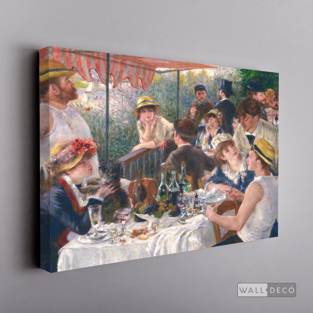 Cuadro Arte Clásico El Almuerzo de los Remeros – Renoir sin marco, lienzo sobre bastidor