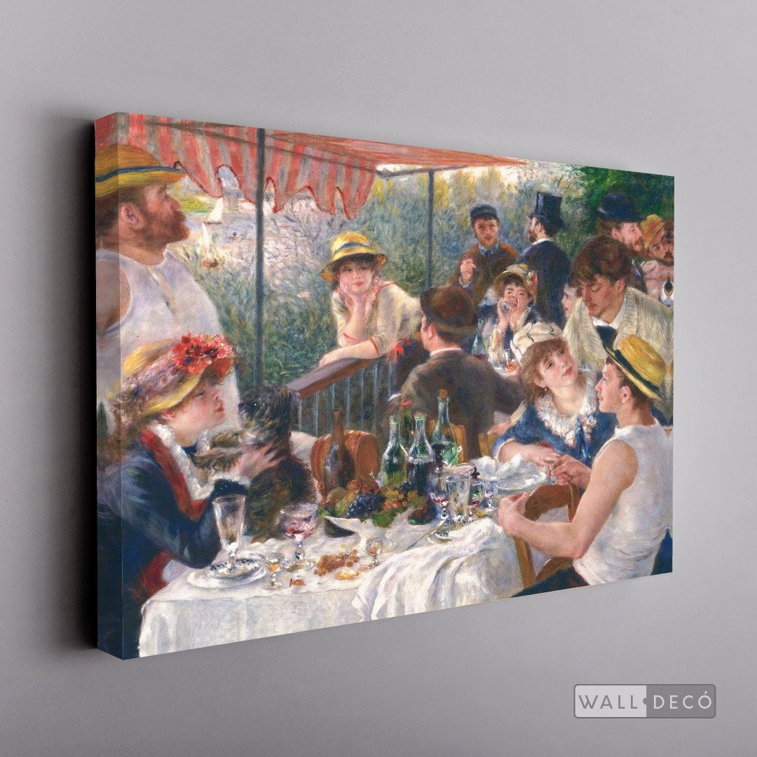 Cuadro Arte Clásico El Almuerzo de los Remeros – Renoir sin marco, lienzo sobre bastidor