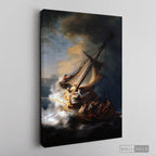 Cuadro Arte Clásico La Tormenta en el Mar de Galilea – Rembrandt sin marco, lienzo sobre bastidor
