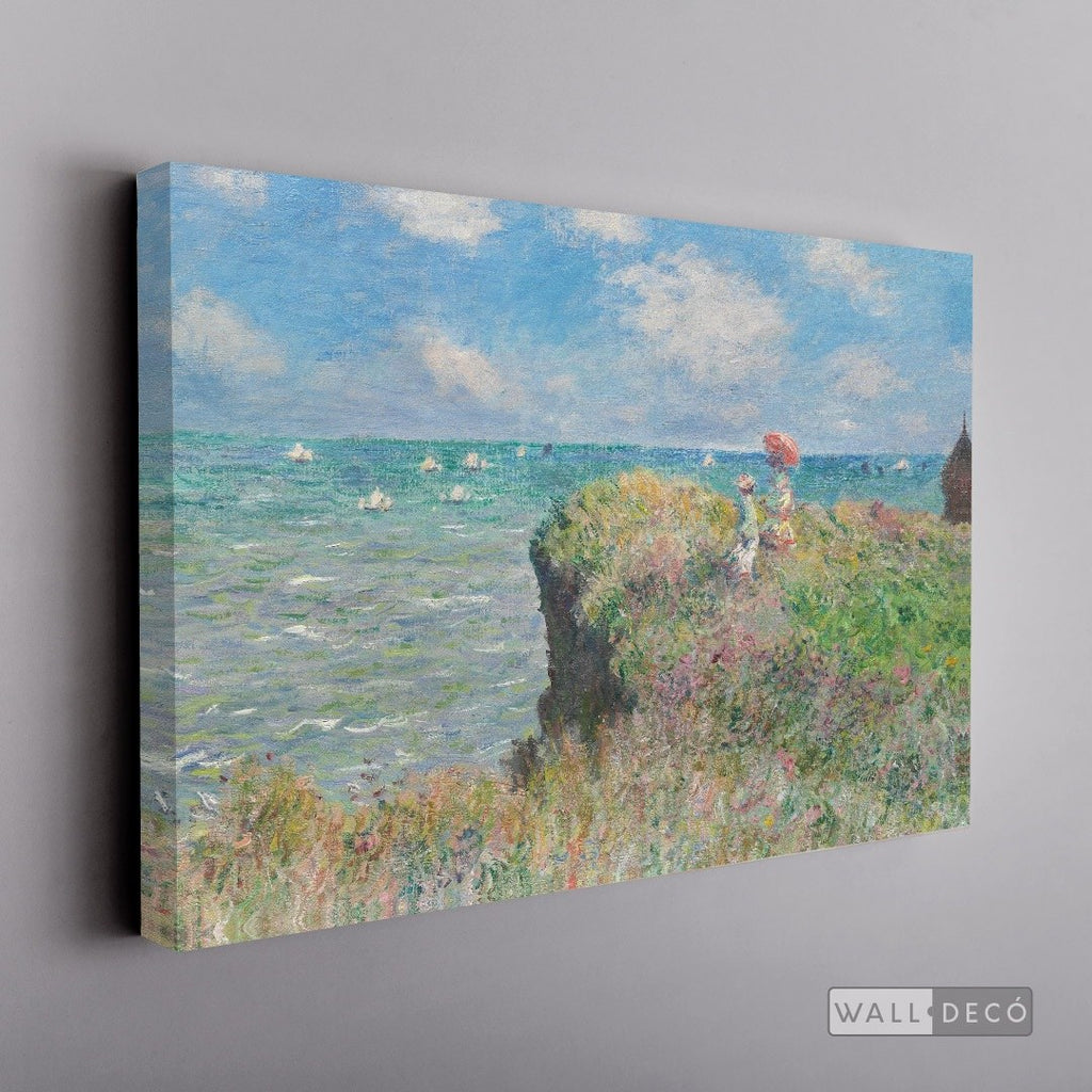 Cuadro Arte Clásico Acantilado en Pourville – Monet sin marco, lienzo sobre bastidor