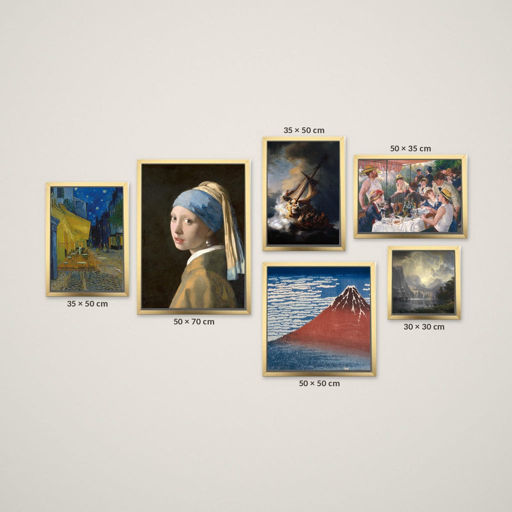 Composición Arte Clásico Claroscuro – Tamaño XL – Marco Dorado
