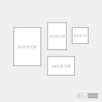 Diagrama de medidas de la composición – Tamaño L