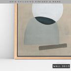 Arte pintado a mano Geometría minimalista Uno