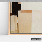 Arte pintado a mano Minimalismo sereno en tonos sepia