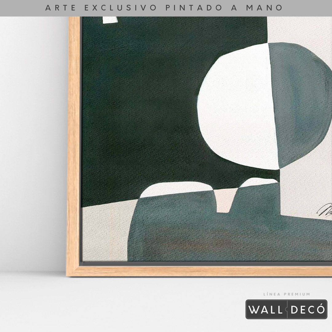 Arte pintado a mano Geometría minimalista Dos