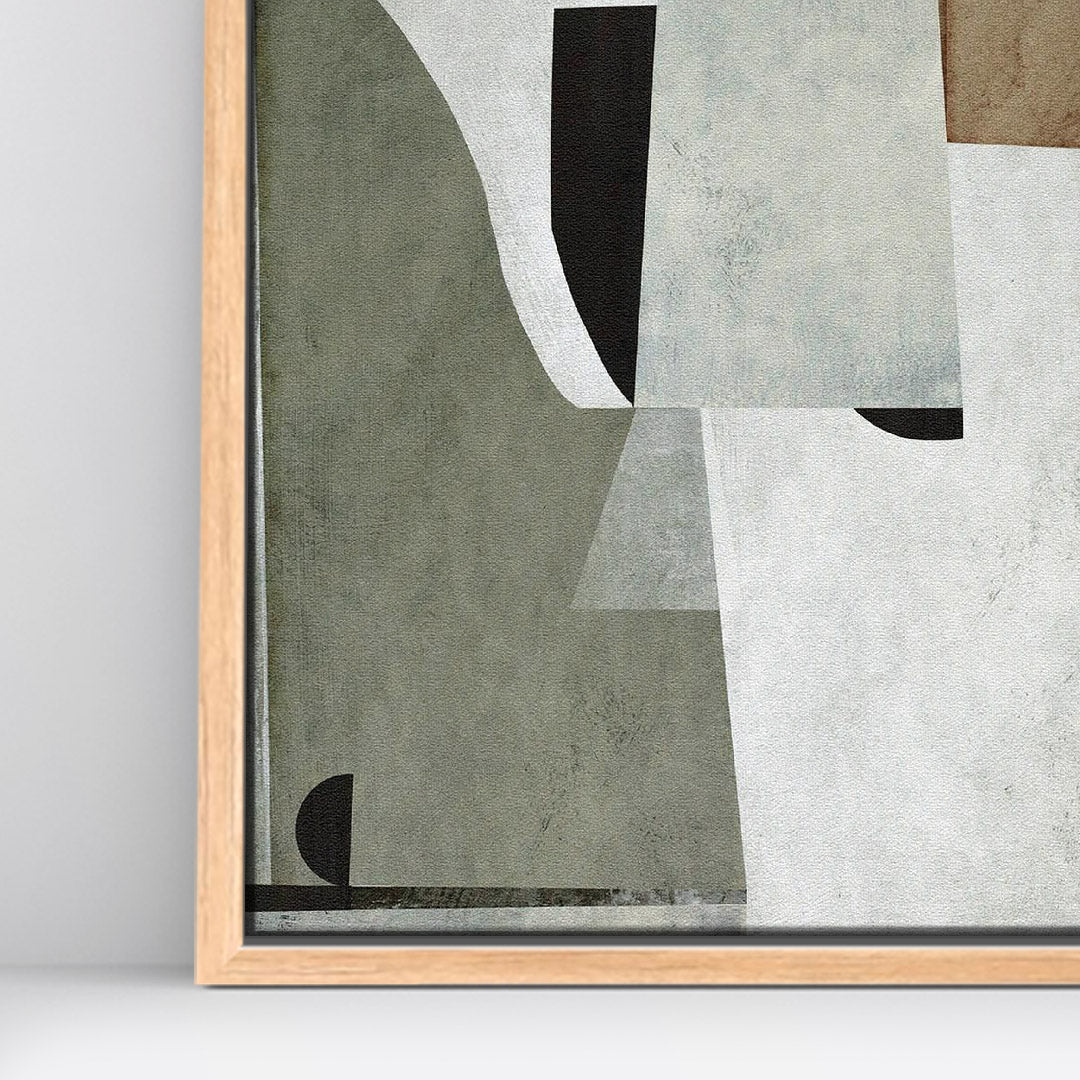 Díptico pintado a mano Estructuras minimalistas