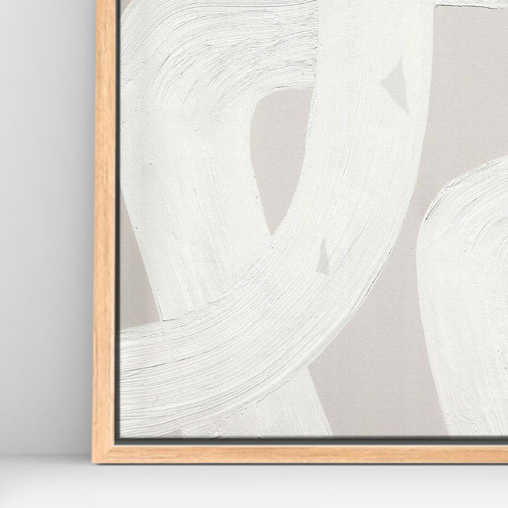 Díptico pintado a mano Pureza minimalista
