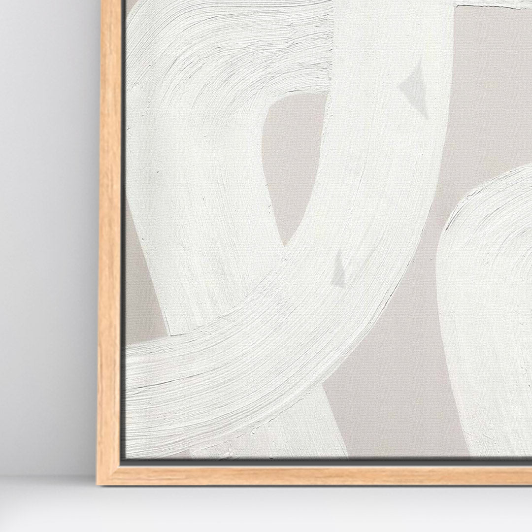 Díptico pintado a mano Pureza minimalista
